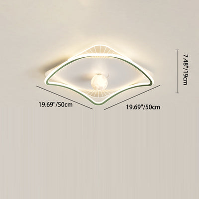 Moderne minimalistische Kreisring Eisen Acryl Aluminium LED Unterputz Deckenleuchte für Schlafzimmer 