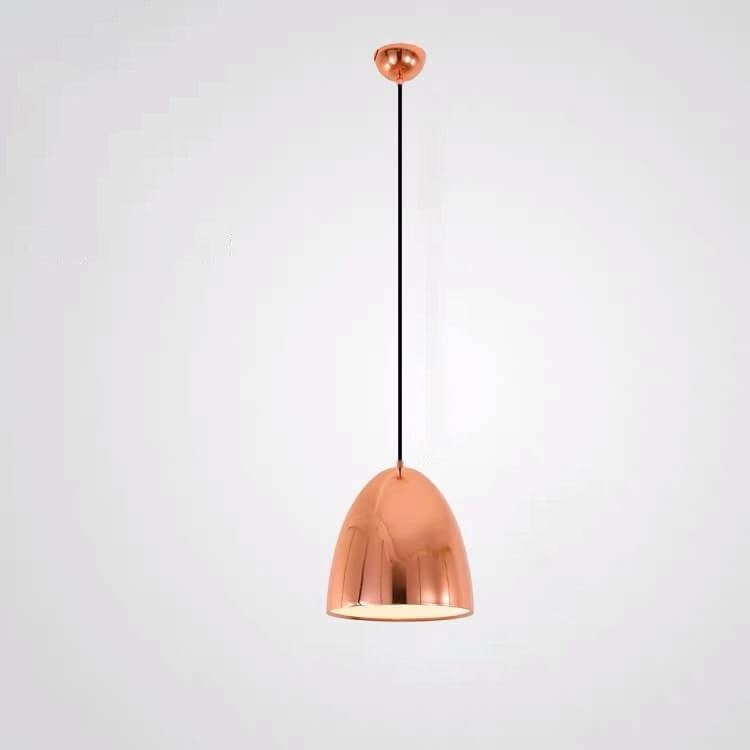 Nordic Light Luxury Rose Gold Wrought Iron Round 1-Light Pendant Light