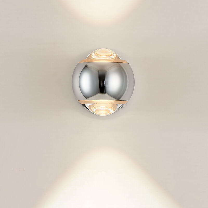 Modern Creative Bedside Iron Sphere LED Wall Sconce Lamp