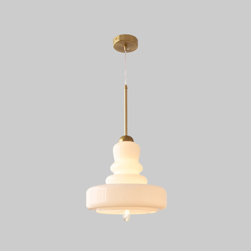 Moderne bunte Glas-Kürbis-Schirm 1-Licht Pendelleuchte 