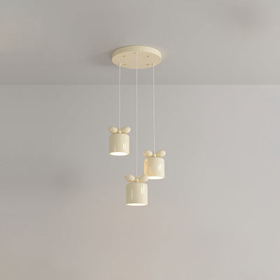 Moderne Einfachheit Zylinder Bogen Metall Harz 1/3/5 Licht Pendelleuchte Für Schlafzimmer 