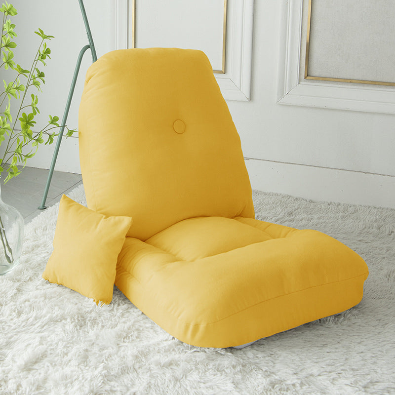 Canapé rectangulaire carré sans accoudoirs en tissu minimaliste moderne en coton brossé carbone pour chambre 