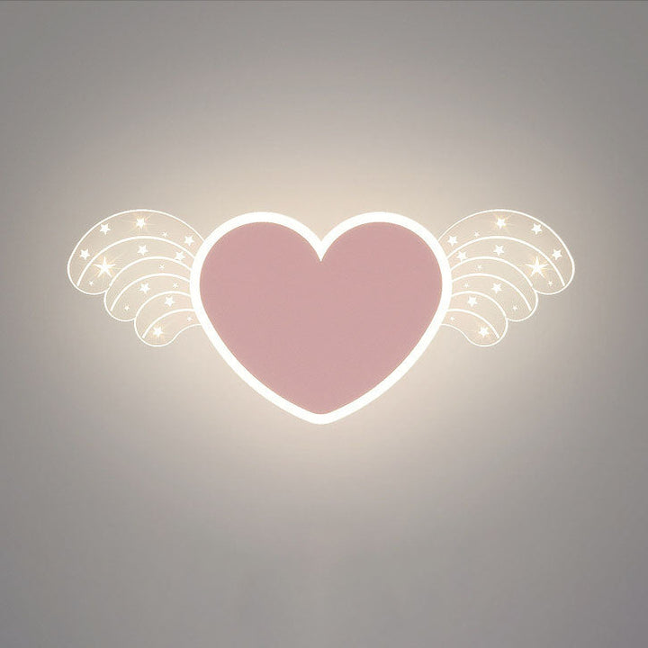 Contemporary Creative Rabbit Planet Acrylic Iron LED Wall Sconce Lamp For Bedroom