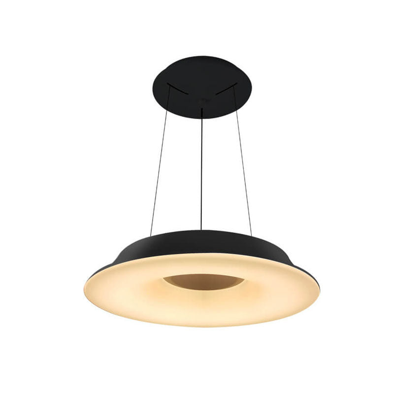 Modern Simple Round Hat Design Hardware LED Ceiling Chandelier