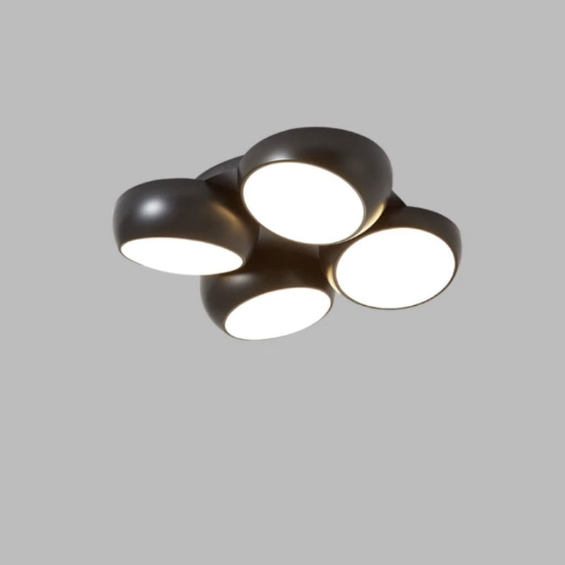 Luz de techo LED empotrada redonda de combinación minimalista moderna de hierro y plástico para sala de estar 
