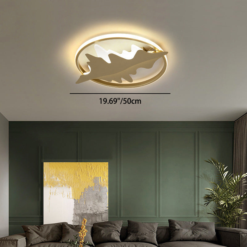 Moderne Luxus Eisen Acryl Runde Krone Herz Stern Berg LED Unterputz Deckenleuchte für Schlafzimmer 