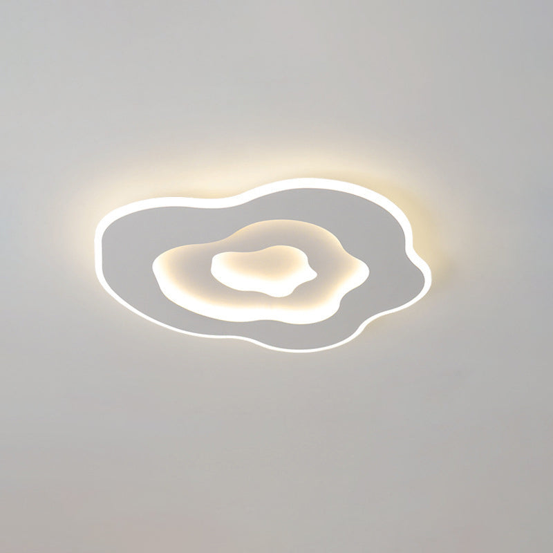 Lustre Plafonnier LED en Acrylique et Fer Minimaliste Moderne pour Salon 