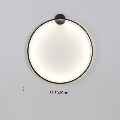 مصباح حائط LED دائري من الألومنيوم والأكريليك بتصميم حديث وبسيط لغرفة النوم 