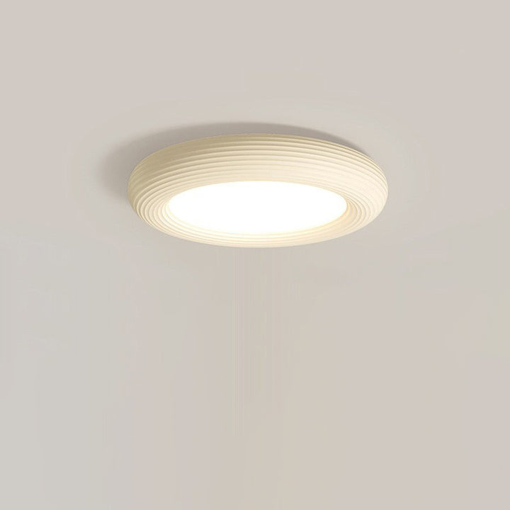 Moderne Einfachheit Eisen Harz Acryl Runde Donut LED Unterputz Deckenleuchte Für Wohnzimmer 