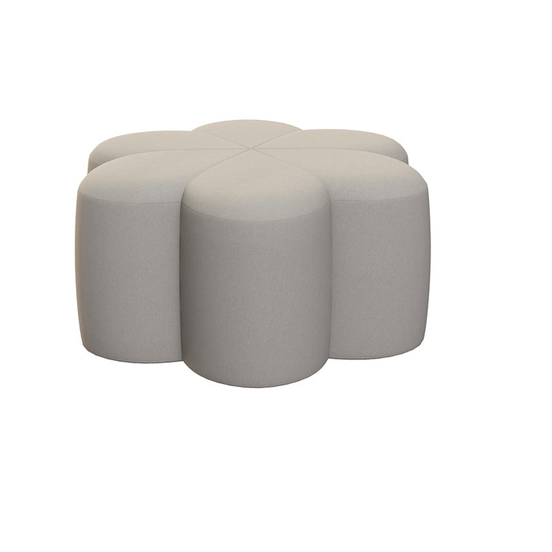 Tabouret en velours en forme de fleur de prunier nordique contemporain pour salon 