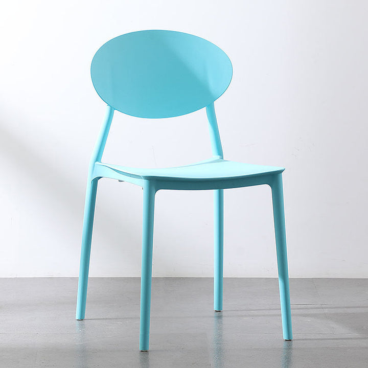 Contemporary Nordic Square PP Dining Chair Backrest Armless For Dining Room
