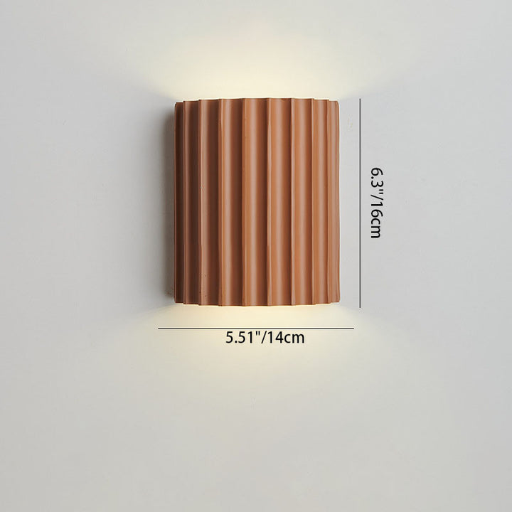 Contemporary Nordic Resin Tiles 2-Light Wall Sconce Lamp For Bedroom