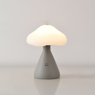 Contemporary Scandinavian Creative Mushroom Cloud Acrylic Hardware Touch LED Table Lamp For Bedroom