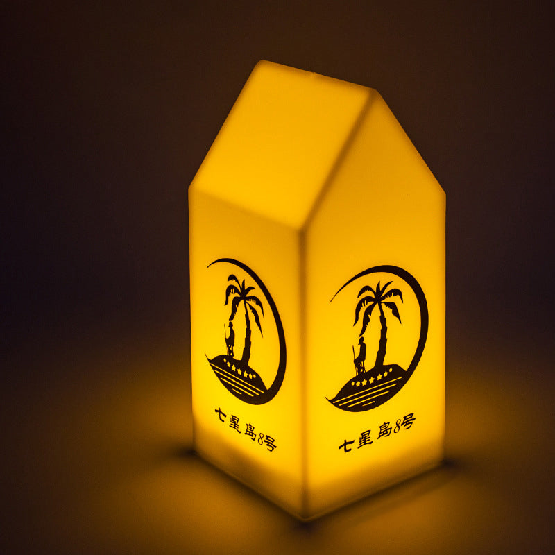 Moderne Art Deco Cabin Hardware PE LED Tischlampe für Esszimmer 