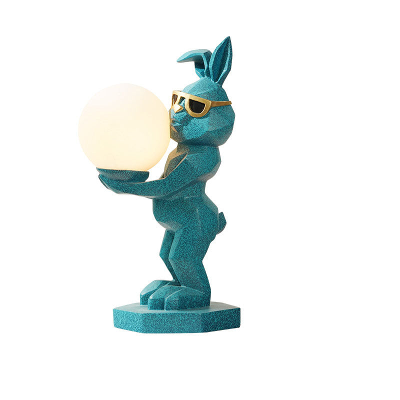 Zeitgenössische kreative Harz-Einhorn-Glaslampe 1-Licht Kinder-Tischlampe für das Schlafzimmer 