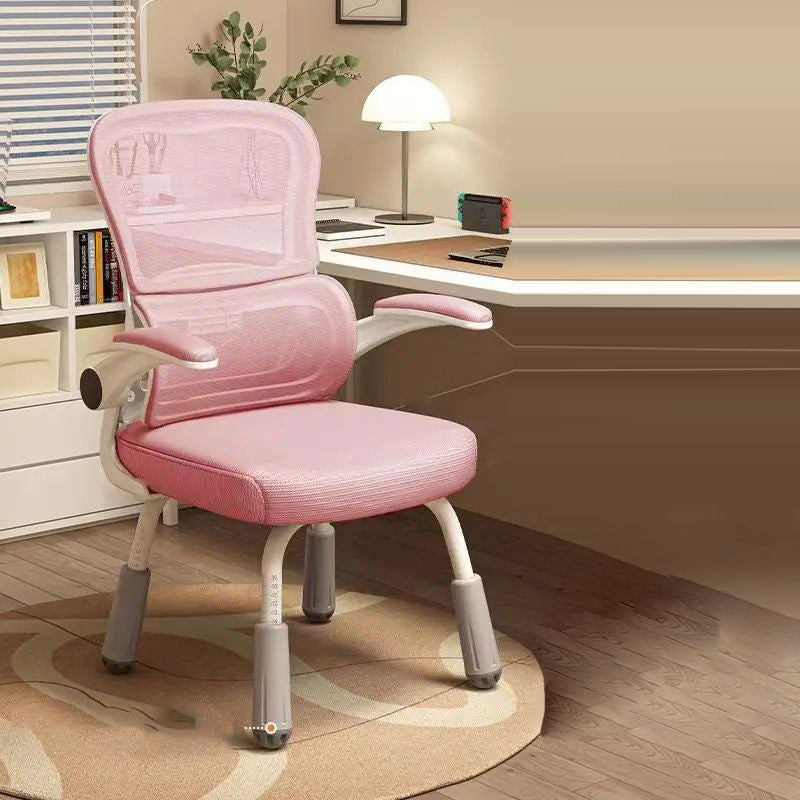 Zeitgenössischer skandinavischer Mesh-PP-Stahl-Schwamm-Quadrat-Schreibtischstuhl Rückenlehne Armlehne Drehbar Verstellbar für das Home Office 