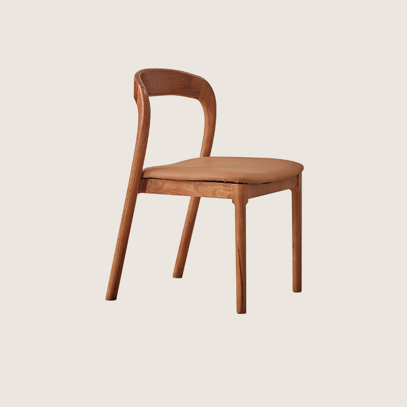 Traditioneller Vintage Stuhl mit quadratischem, geflochtenem Seilsitz, Holzrahmen, Rückenlehne ohne Armlehnen für Esszimmer 
