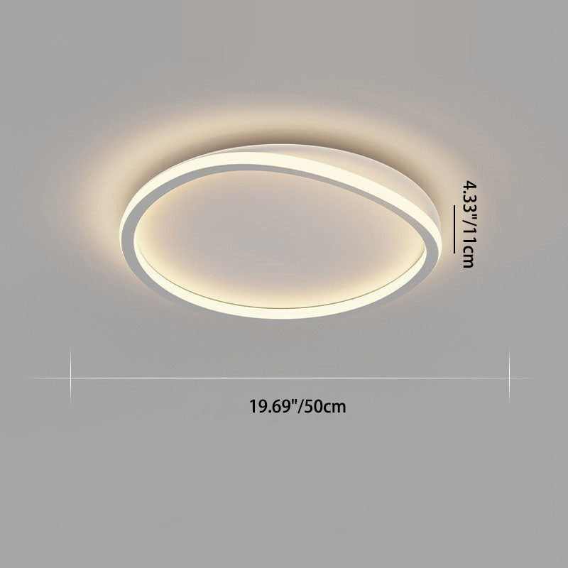 Moderne minimalistische unregelmäßige überlappende Kreise Acryl Eisen LED Unterputz Deckenleuchte für Schlafzimmer 