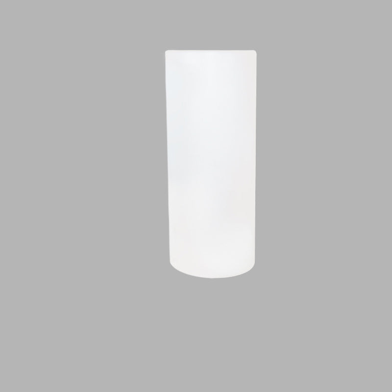 Lampe de jardin moderne minimaliste solaire étanche à LED PE en forme de cylindre avec fiche de sol 