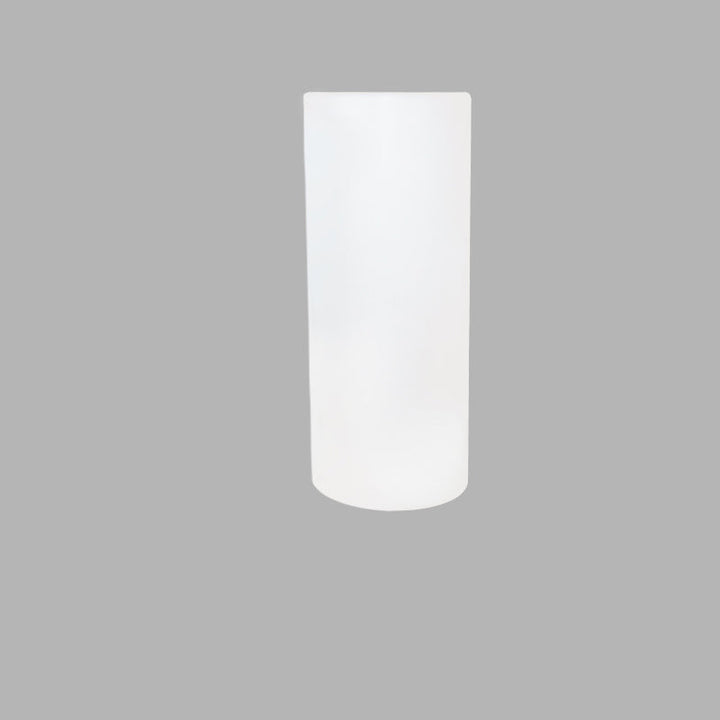 Lampe de jardin moderne minimaliste solaire étanche à LED PE en forme de cylindre avec fiche de sol 
