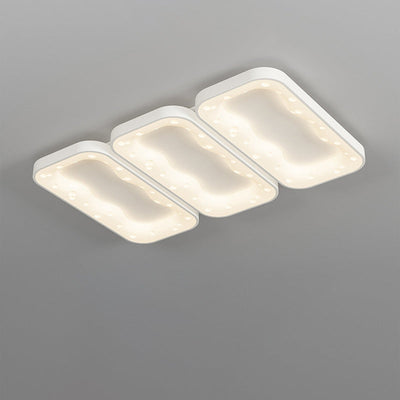 Moderne minimalistische Käsecreme Acryl Eisen LED Unterputz Deckenleuchte für Schlafzimmer 