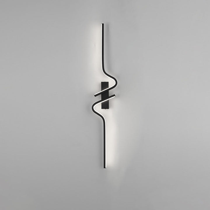 Zeitgenössische kreative Streifen Aluminium Silikongel LED Wandleuchte Lampe für Wohnzimmer 