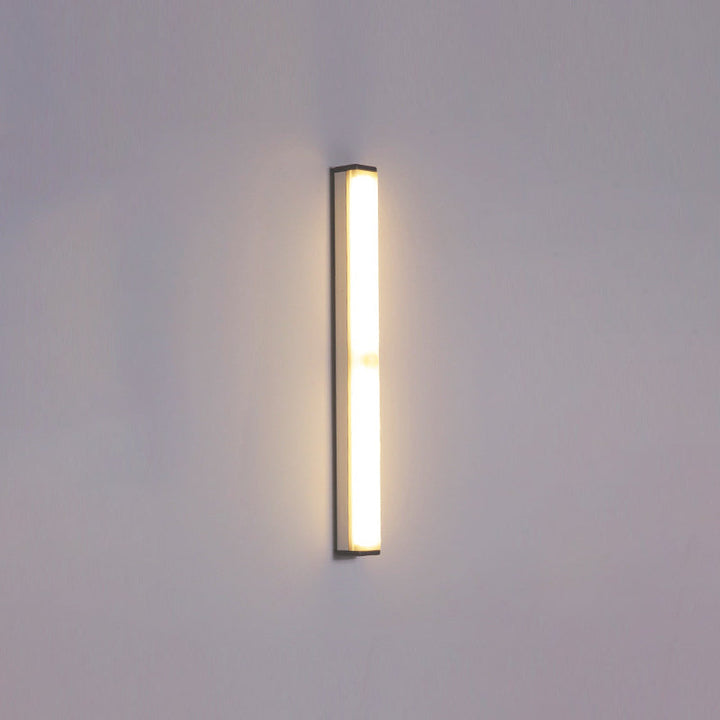 Modern Simplicity Long Cylinder Aluminum Acrylic LED Wall Sconce Lamp For Living Room