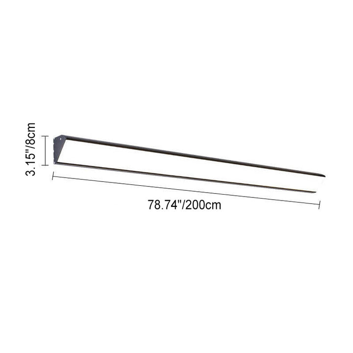 Modern Minimalist Outdoor Long Bar Aluminum Acrylic Waterproof LED Wall Sconce Lamp For Outdoor