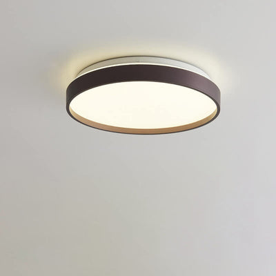 Modern Simple Round Solid Color Acrylic LED Flush Mount Ceiling Light