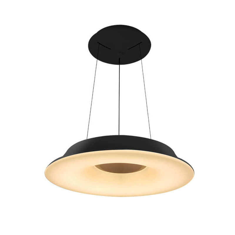 Modern Simple Round Hat Design Hardware LED Ceiling Chandelier
