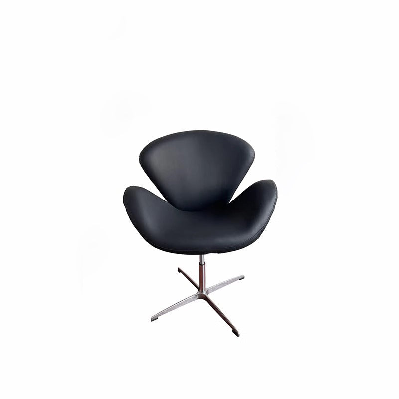 Moderner minimalistischer umwickelter gepolsterter Flanell-Lammfell-Beweglicher Schreibtischstuhl Rückenlehne Armlehne für das Home Office 