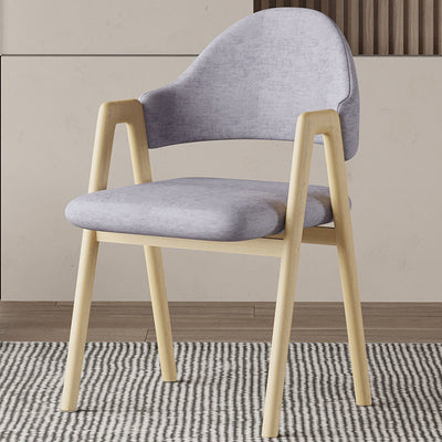 Silla de Comedor Contemporánea de Lujo Cuadrada Tapizada en Cuero con Respaldo y Reposabrazos para Comedor 