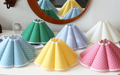 Japanese Minimalist Solid Wood Pleated Fabric Umbrella Shade 1-Light Wall Sconce Lamp