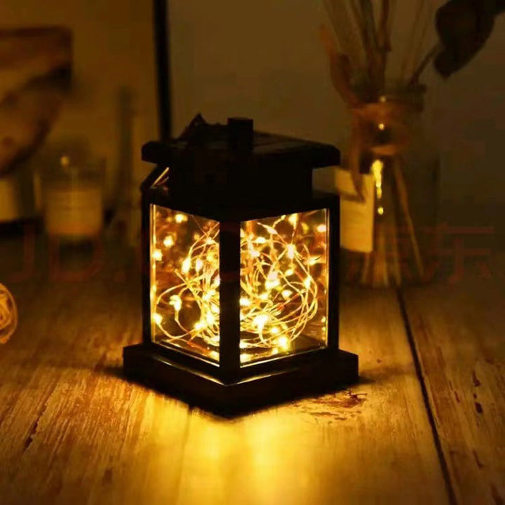 Lumière extérieure LED carrée solaire étanche minimaliste moderne en ABS pour jardin 