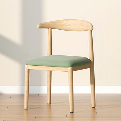 Chaise de salle à manger en cuir simplicité moderne tissu acier au carbone éponge émulsion dossier carré pour salle à manger 