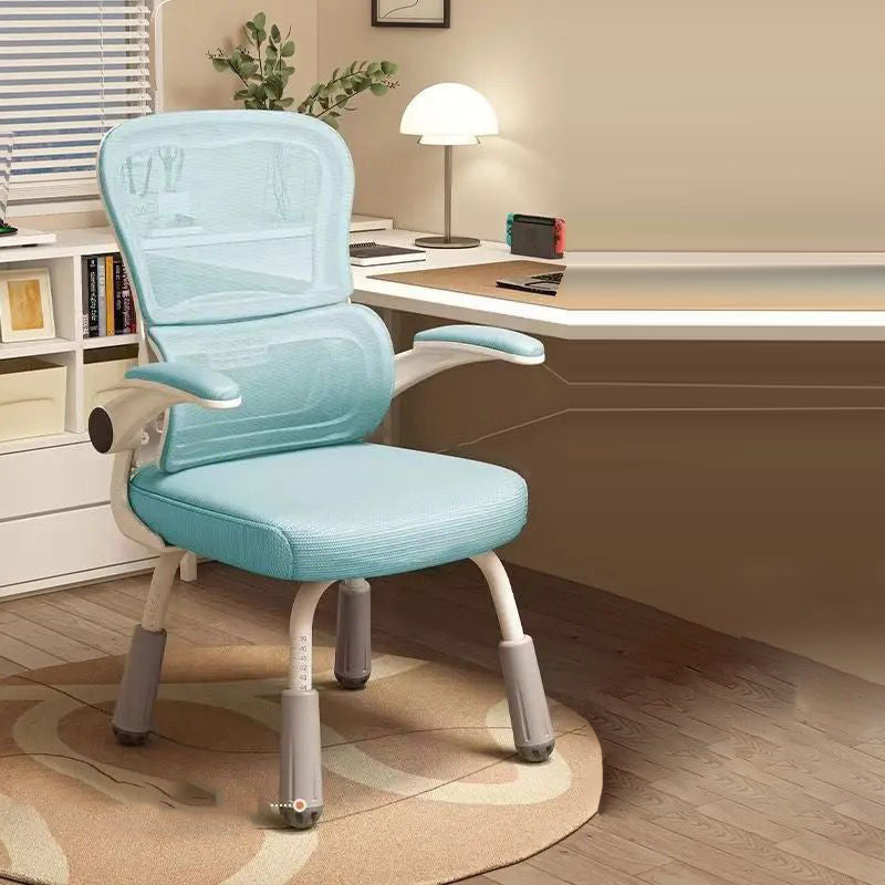 Zeitgenössischer skandinavischer Mesh-PP-Stahl-Schwamm-Quadrat-Schreibtischstuhl Rückenlehne Armlehne Drehbar Verstellbar für das Home Office 