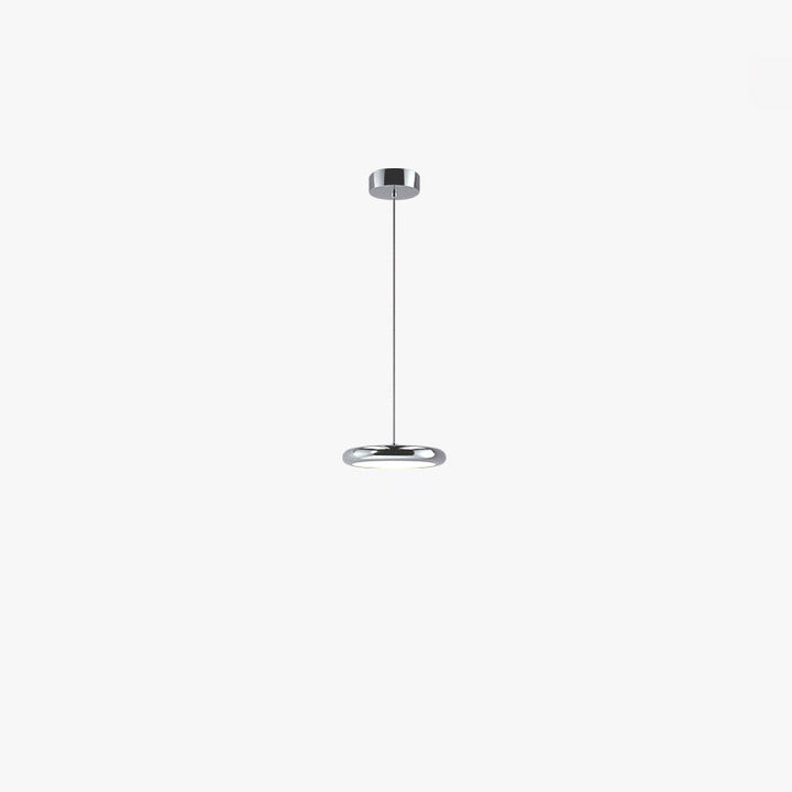 Moderne minimalistische Edelstahl-Aluminium-Disc-Shade LED-Insel-Licht-Kronleuchter für Wohnzimmer 