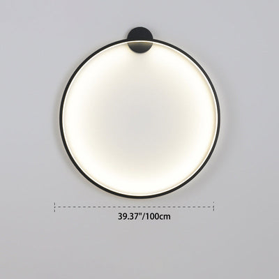 مصباح حائط LED دائري من الألومنيوم والأكريليك بتصميم حديث وبسيط لغرفة النوم 