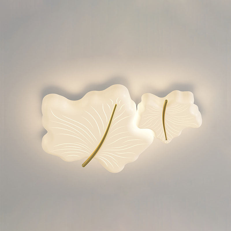 Moderne unbedeutende multi Blatt Eisen Acryl LED Unterputz Deckenleuchte für Schlafzimmer 