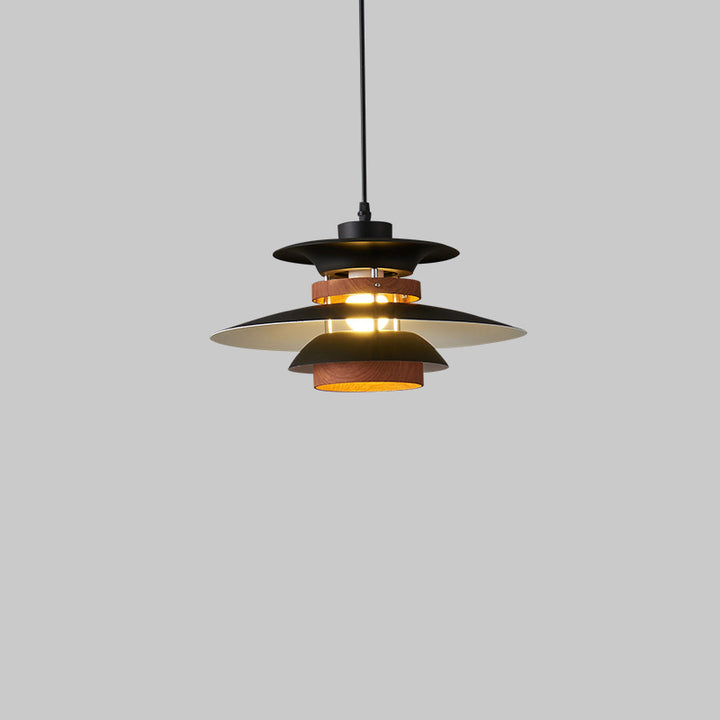 Lustre suspendu moderne et créatif en fer et verre avec une lumière pour la salle à manger 