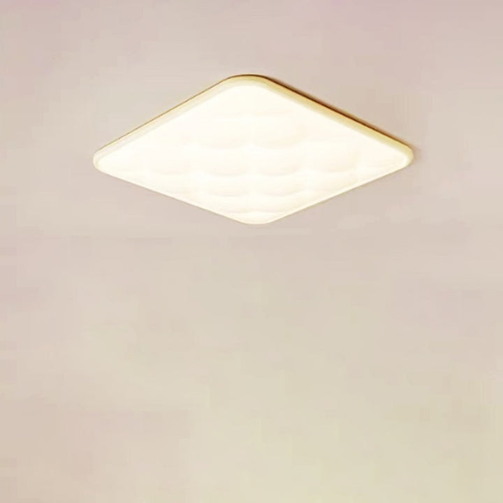 Moderne unbedeutende quadratische Gitter-Eisen PVC LED Unterputz-Deckenleuchte für Schlafzimmer 