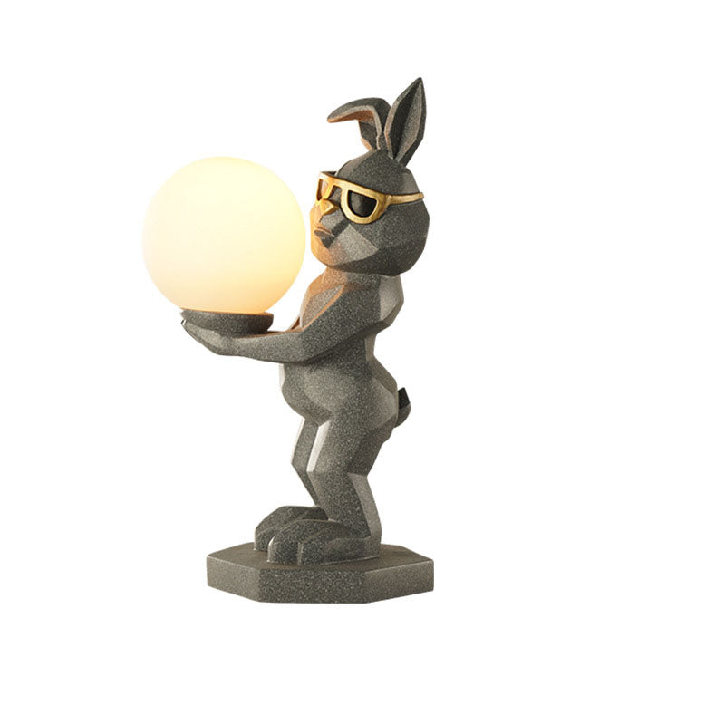 Zeitgenössische kreative Harz-Einhorn-Glaslampe 1-Licht Kinder-Tischlampe für das Schlafzimmer 