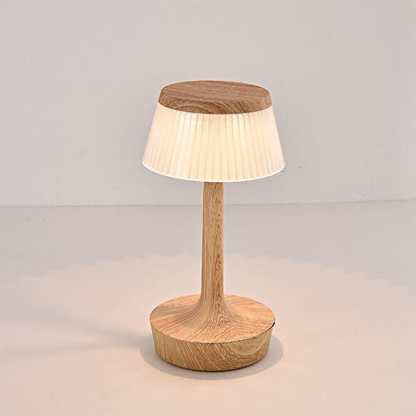 Lámpara de mesa LED de acrílico ABS de hongo creativo contemporáneo para dormitorio 