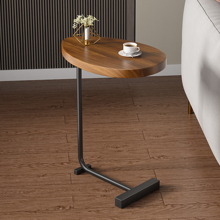 Modern Minimalist Water Drops Oval Medium-Density Fiberboard Iron End Table For Living Room