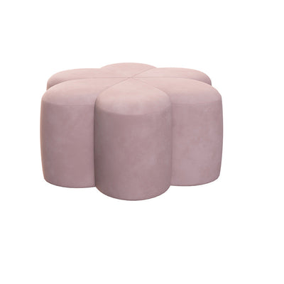 Tabouret en velours en forme de fleur de prunier nordique contemporain pour salon 
