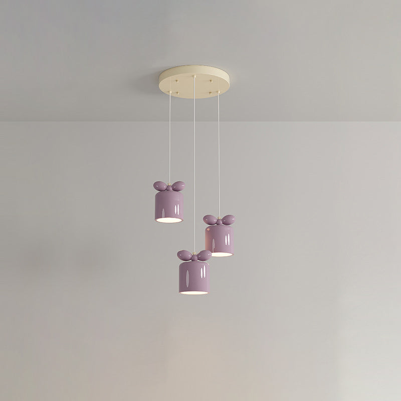 Moderne Einfachheit Zylinder Bogen Metall Harz 1/3/5 Licht Pendelleuchte Für Schlafzimmer 