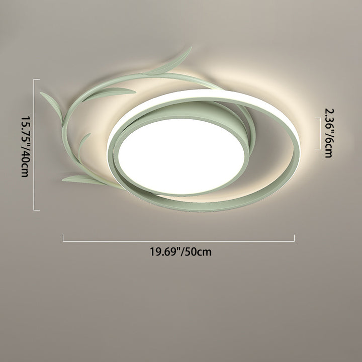 Moderne Art Deco Eisen Acryl Platz Runde Lassen LED Unterputz Deckenleuchte Für Schlafzimmer 