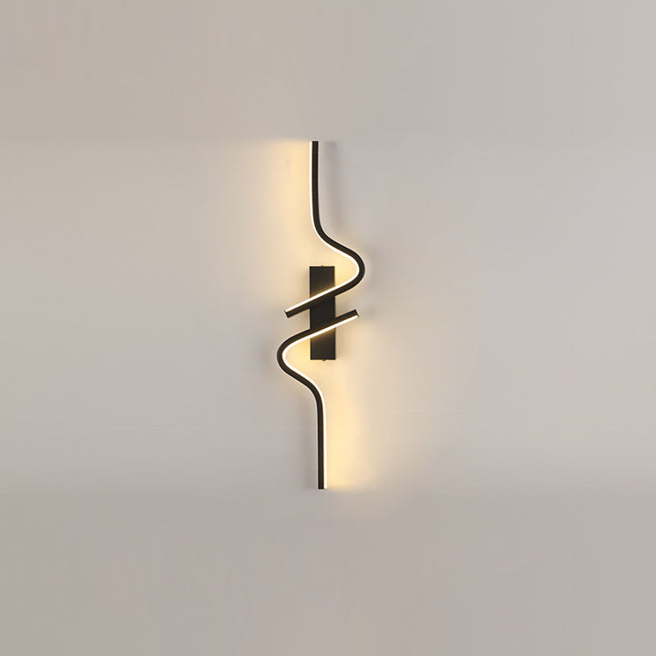 Zeitgenössische kreative Streifen Aluminium Silikongel LED Wandleuchte Lampe für Wohnzimmer 