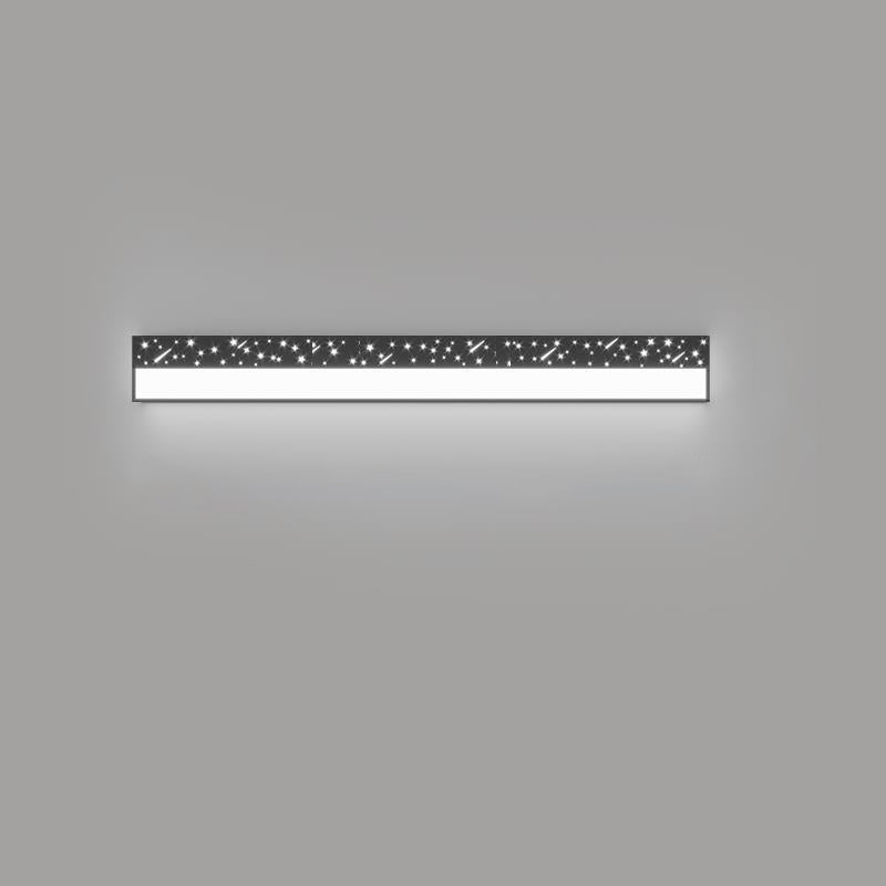 Moderne minimalistische Rechteck Eisen Acryl LED Wandleuchte Lampe für Wohnzimmer 