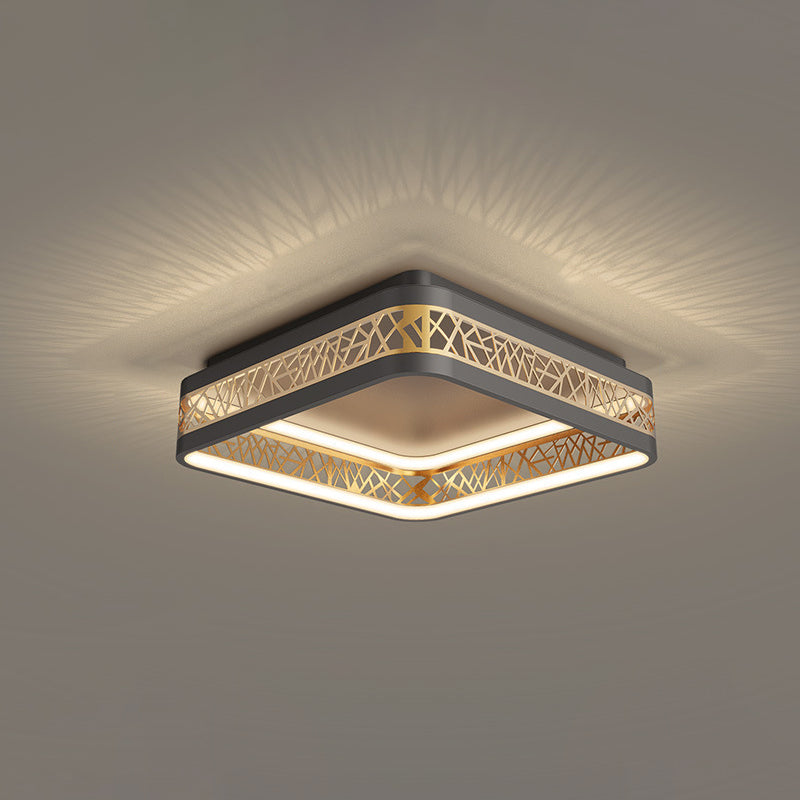 Plafonnier LED au design creux en forme de nid d&